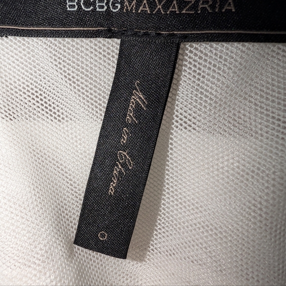 NWOT "BCBG MAXAZRIA" WHITE COCKTAIL DRESS SIZE 0 - Picture 11 of 11